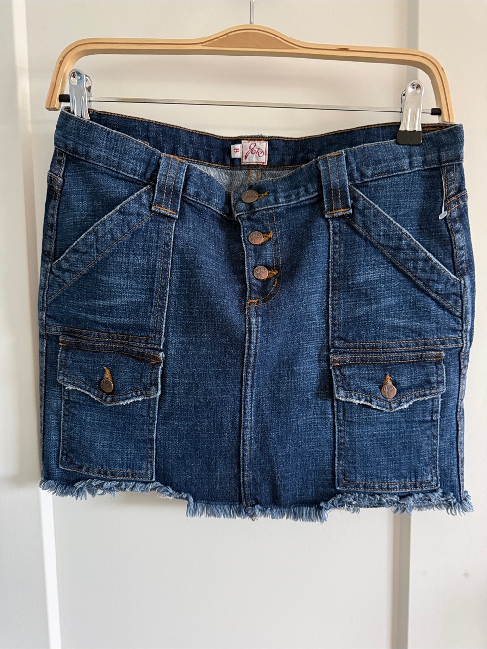 Joie Denim Cargo Mini Skirt